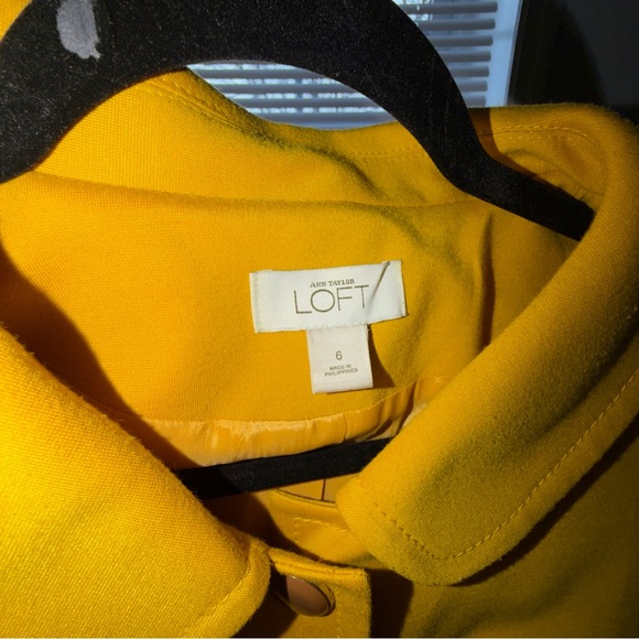 LOFT Mustard Yellow Trench Coat - Picture 8 of 8